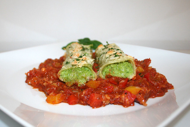Cannelloni mit Broccoli-Mascarpone-Füllung – das Rezept