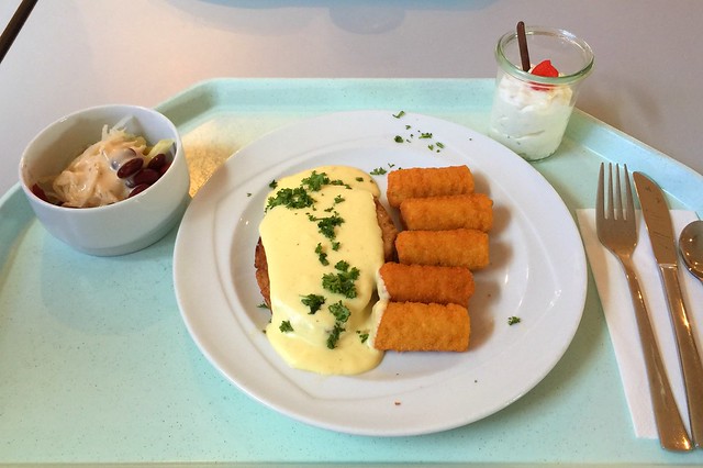 Schweinesteak mit Sauce Hollandaise & Kroketten [16.11.2015]