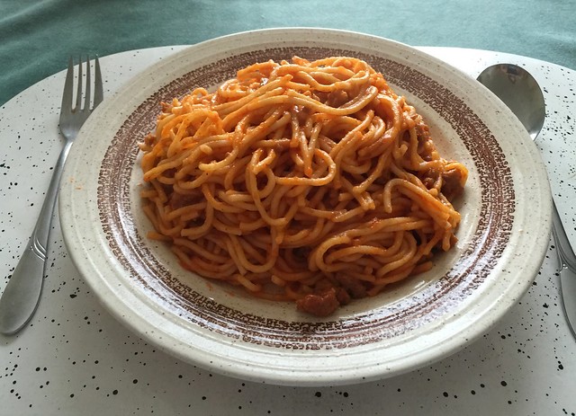 Spaghetti mit Hackfleisch-Tomatensauce – Resteverbrauch [22.12.2015]