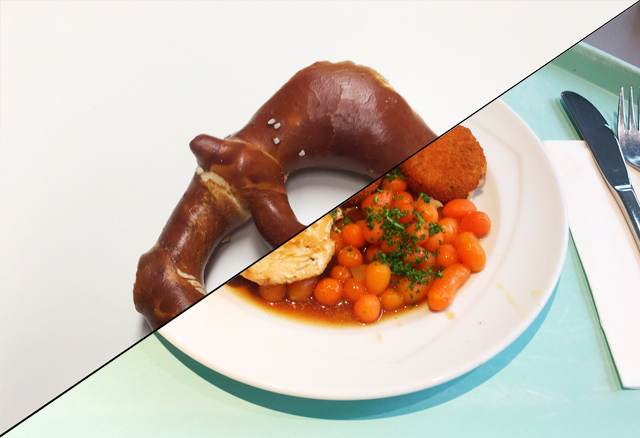 Putenschnitzel in Honig-Pfeffersauce mit Möhren & Kartoffelplätzchen [05.11.2019]
