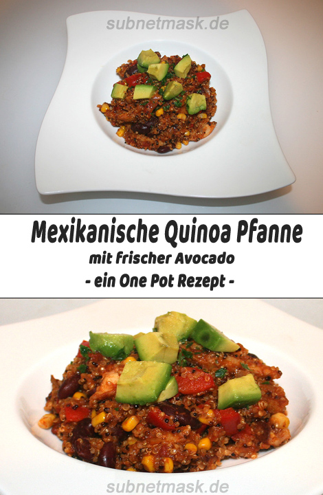 Mexikanische Quinoa Pfanne mit Avocado