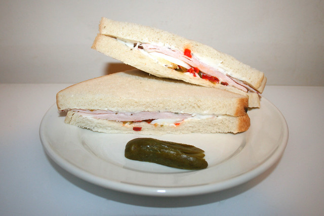 Puten-Ei-Sandwich